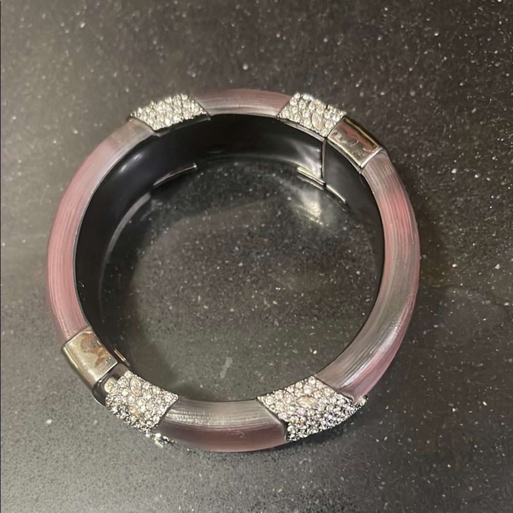 Alexis Bittar Purple and Silver Bracelet